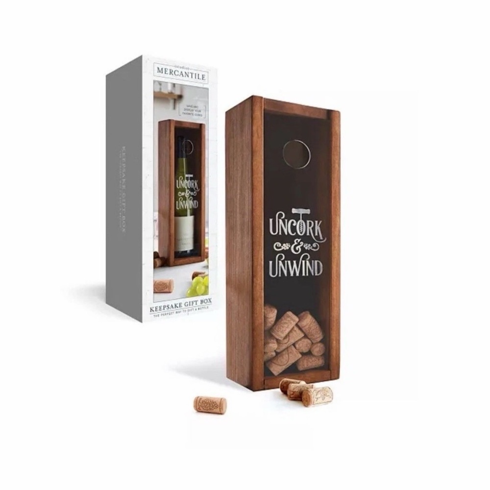 Studio Mercantile Wine Cork‎ Keepsake Box Wine Cork Display